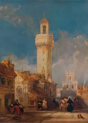 Der Turm der Kirche San Nicolás de la Villa, Córdoba