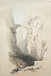 Triumphbogen über die Schlucht, die nach Petra führt