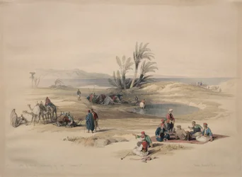 Brunnen des Moses, Wüste Tyh, 1839