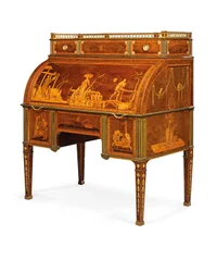 Mechanischer Zylinder-Schreibtisch, Neuwied, ca. 1776-79