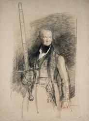 Der Earl of Morton trägt das Staatsschwert, 1824