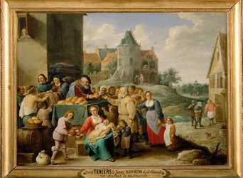 Die sieben Werke der Barmherzigkeit - Die Hungrigen speisen