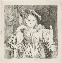 Sitzendes Mädchen
