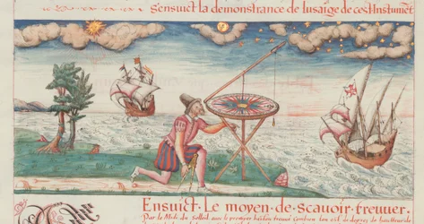 Illustration aus Les premieres uvres de Jacques de Vaulx, pillote en la marine, 1583