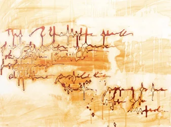 Abstrakte Warme Schrift