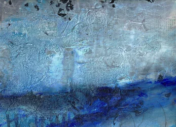 Tiefblaue Abstraktion