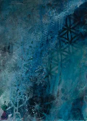 Tiefblaue Muster