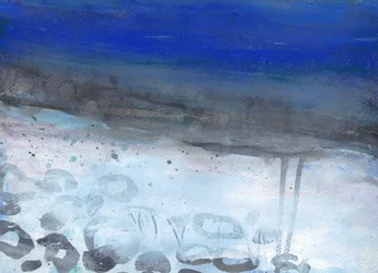 Tiefblaue Küste