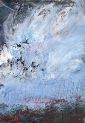 Stürmische abstrakte Landschaft