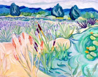 Sauvie Landschaft, 2015 (Acryl auf Leinwand)