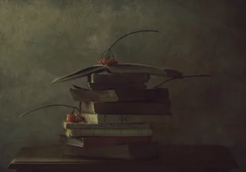 Herbstbücher und Beeren