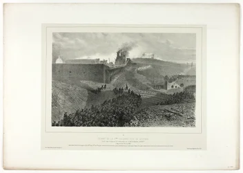 Abfahrt der dritten Kolonne, genannt die Unterstützung, aus Souvenirs d’Italie: Expedition nach Rom
