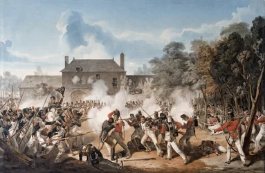 Verteidigung des Château de Hougoumont durch die Flankenkompanie der Coldstream Guards 1815, 1815