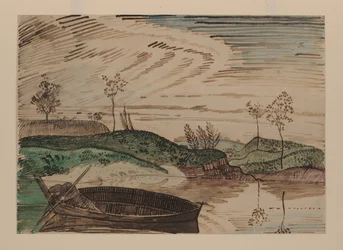 An der Bsura, Polen, ca. 1915