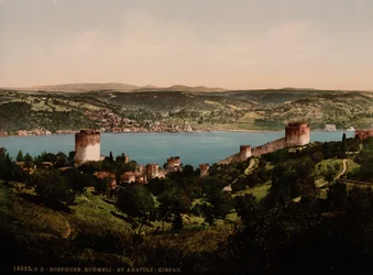 Bosporus, Rumeli und Anadali-Hissar, ca. 1890-1900 (Fotochromdruck)