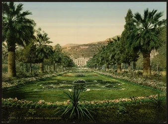 Casinoeingang, die Gärten, Monte Carlo, Riviera, Monaco