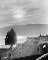 Mondlicht am Lake George, Fort William Henry Hotel, Lake George, N.Y., ca. 1900-15