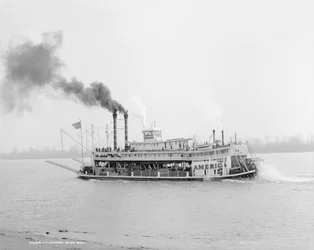 Flussboot, Mississippi, USA, um 1906