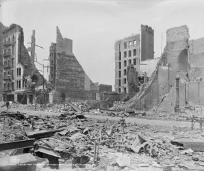Turk Street von der Ecke Market und Mason Streets, San Francisco