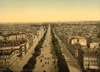 Avenue des Champs-Élysées, Paris, um 1890-1900