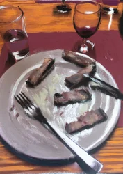 Fleisch auf dem Teller