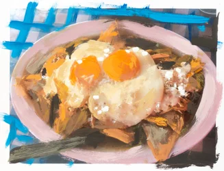 Chilaquiles mit Huhn und Ei, 2018