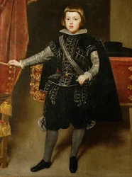 Der Infante Baltasar Carlos, einziger Sohn von König Philipp IV. von Spanien und seiner Frau Isabella