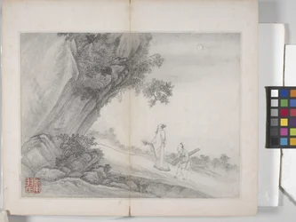 Album mit Landschaftsgemälden