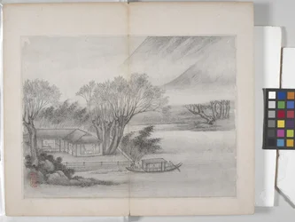 Album mit Landschaftsgemälden