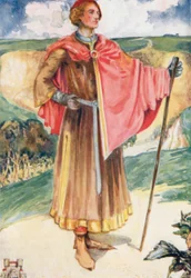 Ein Mann aus der Zeit von Heinrich II. 1154-1189
