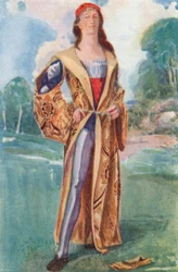 Ein Mann aus der Zeit von Heinrich VII. 1485-1509