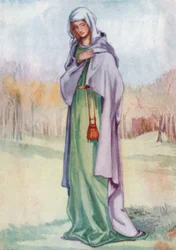 Eine Frau aus der Zeit von Heinrich III. 1216-1272