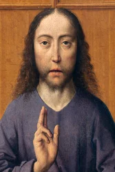 Pfarrkirche (Parochiekerk Sint-Pieter). Gemälde. Das letzte Abendmahl. Dirk Bouts. 1464-1468. Detail. Zentrales Panel.
