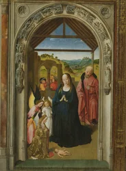 Die Geburt Christi, ca. 1445 (Detail)