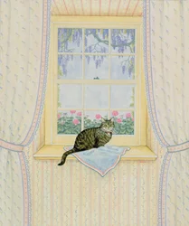 Wisteria-Katze