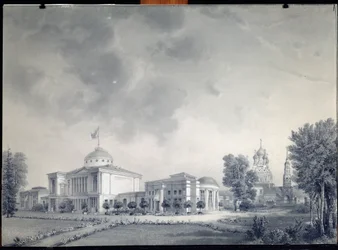 Ansicht des Ostankino-Palastes