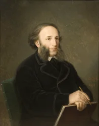 Porträt des Künstlers Ivan Aivazovsky 1817-1900, 1879