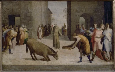 Der heilige Antonius von Padua und das Wunder des Maultiers