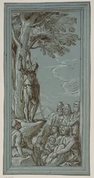 Johannes der Täufer predigt in der Wüste