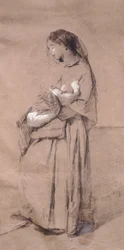 Verlassene Mutter