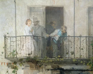 Nachricht vom Frieden von Villafranca (Detail)