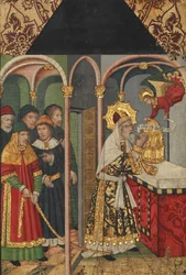 Tafel mit dem Engel, der Zacharias erscheint