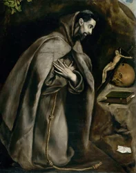 Der heilige Franziskus betet