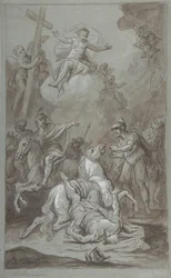 Die Bekehrung des Hl. Paulus (recto), Die Hinrichtung des Gefangenen (verso), 18. bis frühes 19. Jahrhundert