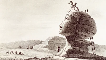 Sphinx von Gizeh in Ägypten während der Ägypten-Kampagne