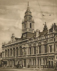 Rathaus von Hammersmith vom Hammersmith Broadway, ca. 1935