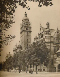 Wo die Universität London Quartiere mit dem Imperial Institute teilt, ca. 1935