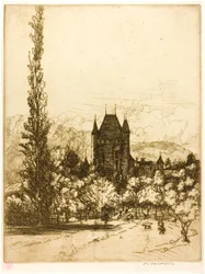Ein Schloss in Thun, Schweiz