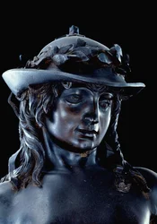 David (Detail des Kopfes), ca. 1440