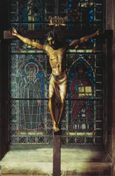 Kruzifix, Kirche Santa Croce, Florenz, Italien
